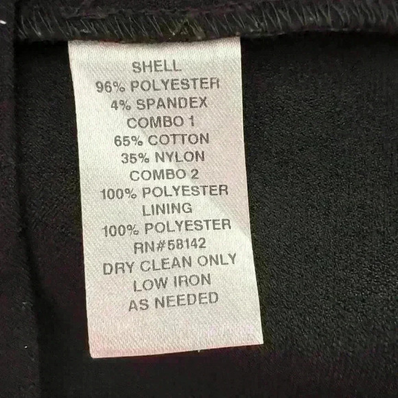 London Times Black Cocktail Dress w/ Lace Sleeves. - Picture 8 of 8